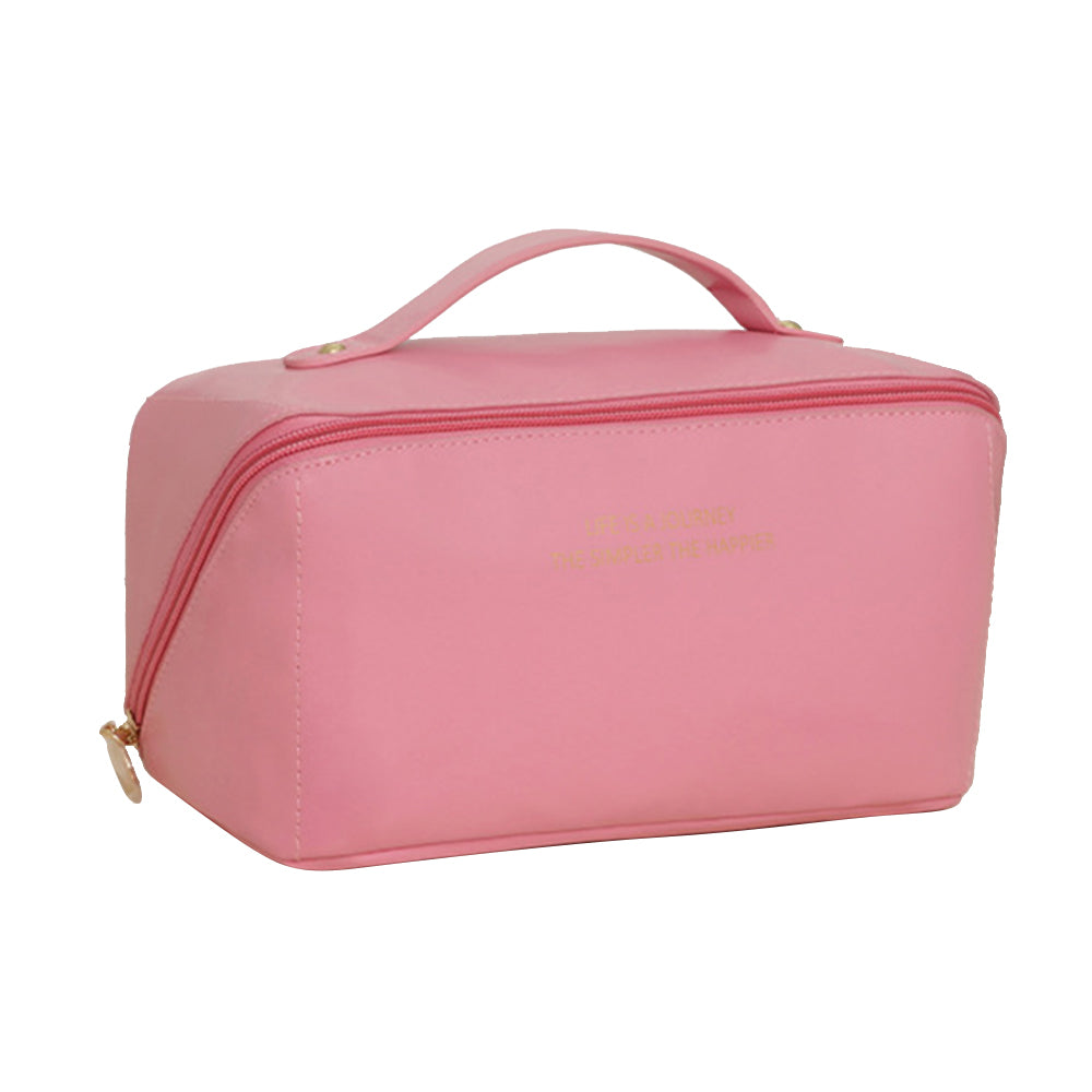 HK8293 Large Capacity Cosmetic Storage Pouch Portable PU Leather Makeup Organization Bag Travel Toiletry Organizer Bag HK8293 Large Capacity Cosmetic Storage Pouch Portable PU Leather Makeup Organization Bag Travel Toiletry Organizer Bag